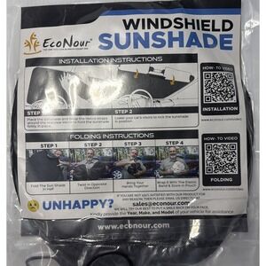 New Econour Car Windshield Sunshade, Blocks 99% Heat + Keeps Interior Cool